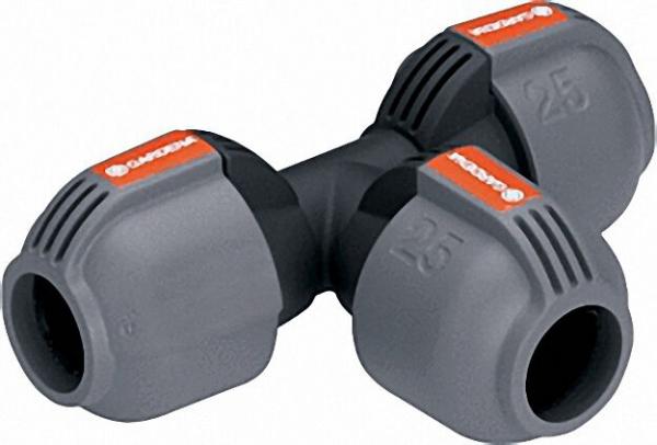 GARDENA T-Stück 25mm zur Rohrabzweigung