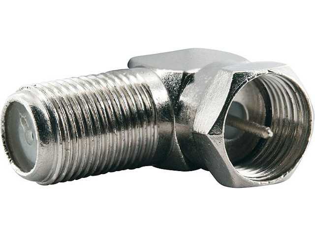 F-winkeladapter F-Stecker / F-Buche, 2-er Set F-winkeladapter F-Stecker / F-Buche, 2-er Set