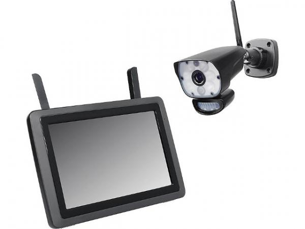 Funk-Überwachungskamera-Set inkl. Kamera und 9 Zoll LCD- Monitor, DW700 Set