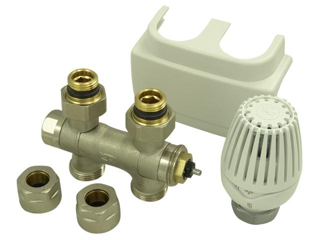 Ventilhahnblock Universal Eck und Durchgangsform Abdeckung Thermostatk Ventilhahnblock Universal Eck und Durchgangsform Abdeckung Thermostatk