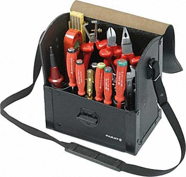 Werkzeugtasche mit Mittelwand 220x140x250mm schwarz 30,000-581