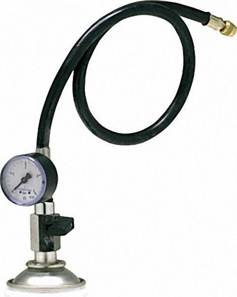 Adapter mit Manometer 0-4bar und Absperreinrichtung