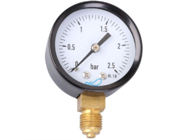 Manometer NG 50 radial 0 bis 2,5 bar, 1/4, radial