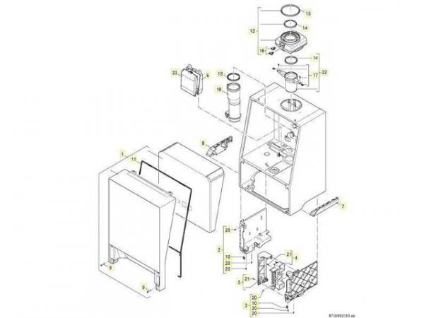 Buderus 7736701189 Rohr Ausdehnungsgefäß