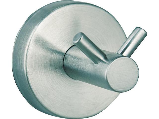 Doppelhaken AXIAL inkl. Klebetechnik, Edelstahl matt Doppelhaken AXIAL inkl. Klebetechnik, Edelstahl matt
