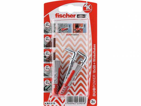 Fischer DUOPOWER 10x50 WH mit Winkelhaken 535220