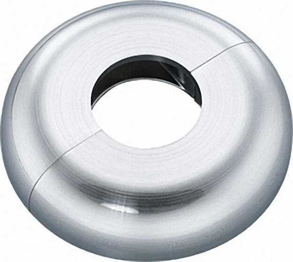 Einzelrosette Typ Mailand Chrom gebürstet 16mm